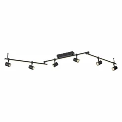 Luminaires Paul Neuhaus Éclairage Led|Plafonnier Paul Neuhaus BARIK LED Noir, 6 lumières