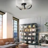 Luminaires Paul Neuhaus Éclairage Led|Plafonnier Paul Neuhaus BRILLA LED Noir, 1 lumière