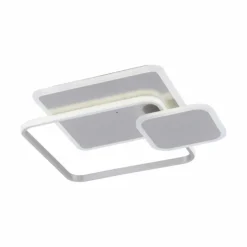Luminaires Paul Neuhaus Éclairage Led|Plafonnier Paul Neuhaus EMILIO LED Argenté, 1 lumière, Télécommandes