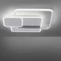 Luminaires Paul Neuhaus Éclairage Led|Plafonnier Paul Neuhaus EMILIO LED Argenté, 1 lumière, Télécommandes