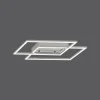 Luminaires Paul Neuhaus Éclairage Led|Plafonnier Paul Neuhaus INIGO LED Acier inoxydable, 2 lumières