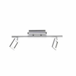 Luminaires Paul Neuhaus Éclairage Led|Plafonnier Paul Neuhaus INIGO LED Acier inoxydable, 2 lumières