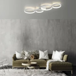 Luminaires Paul Neuhaus Éclairage Led|Plafonnier Paul Neuhaus KIRINGE LED Blanc, 1 lumière