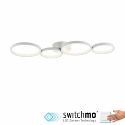 Luminaires Paul Neuhaus Éclairage Led|Plafonnier Paul Neuhaus KIRINGE LED Blanc, 1 lumière
