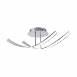 Luminaires Paul Neuhaus Éclairage Led|Plafonnier Paul Neuhaus LINDA LED Acier inoxydable, 2 lumières