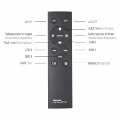 Luminaires Paul Neuhaus Éclairage Led|Plafonnier Paul Neuhaus PURE-LINES LED Aluminium, 1 lumière, Télécommandes