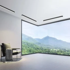 Luminaires Paul Neuhaus Éclairage Led|Plafonnier Paul Neuhaus PURE-LINES LED Anthracite, 1 lumière, Télécommandes