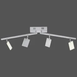 Luminaires Paul Neuhaus Éclairage Led|Plafonnier Paul Neuhaus PURE-MIRA LED Aluminium, 4 lumières, Télécommandes