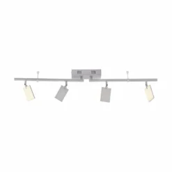 Luminaires Paul Neuhaus Éclairage Led|Plafonnier Paul Neuhaus PURE-MIRA LED Aluminium, 4 lumières, Télécommandes
