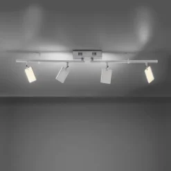 Luminaires Paul Neuhaus Éclairage Led|Plafonnier Paul Neuhaus PURE-MIRA LED Aluminium, 4 lumières, Télécommandes