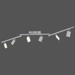 Luminaires Paul Neuhaus Éclairage Led|Plafonnier Paul Neuhaus PURE-MIRA LED Aluminium, 6 lumières, Télécommandes