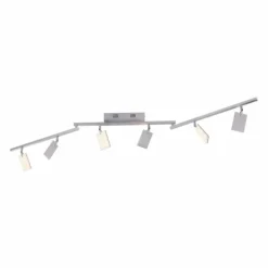 Luminaires Paul Neuhaus Éclairage Led|Plafonnier Paul Neuhaus PURE-MIRA LED Aluminium, 6 lumières, Télécommandes