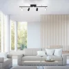 Luminaires Paul Neuhaus Éclairage Led|Plafonnier Paul Neuhaus PURE-MIRA LED Noir, 4 lumières, Télécommandes
