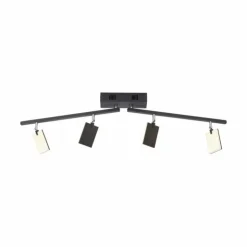 Luminaires Paul Neuhaus Éclairage Led|Plafonnier Paul Neuhaus PURE-MIRA LED Noir, 4 lumières, Télécommandes