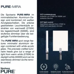 Luminaires Paul Neuhaus Éclairage Led|Plafonnier Paul Neuhaus PURE-MIRA LED Noir, 6 lumières, Télécommandes