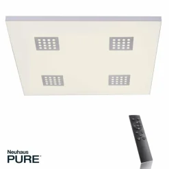 Luminaires Paul Neuhaus Éclairage Led|Plafonnier Paul Neuhaus PURE-NEO LED Aluminium, 4 lumières, Télécommandes