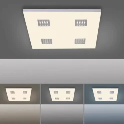 Luminaires Paul Neuhaus Éclairage Led|Plafonnier Paul Neuhaus PURE-NEO LED Aluminium, 4 lumières, Télécommandes