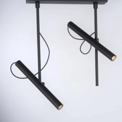 Luminaires Paul Neuhaus Éclairage Led|Plafonnier Paul Neuhaus PURE-TUTUA LED Noir, 2 lumières