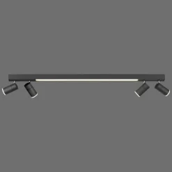 Luminaires Paul Neuhaus Éclairage Led|Plafonnier Paul Neuhaus PURE-LINES LED Anthracite, 1 lumière, Télécommandes