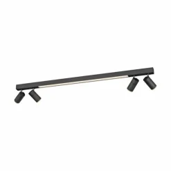 Luminaires Paul Neuhaus Éclairage Led|Plafonnier Paul Neuhaus PURE-LINES LED Anthracite, 1 lumière, Télécommandes
