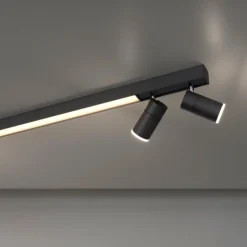 Luminaires Paul Neuhaus Éclairage Led|Plafonnier Paul Neuhaus PURE-LINES LED Anthracite, 1 lumière, Télécommandes