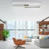 Luminaires Paul Neuhaus Éclairage Led|Plafonnier Paul Neuhaus PAAN LED Acier brossé, 1 lumière, Télécommandes