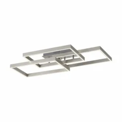 Luminaires Paul Neuhaus Éclairage Led|Plafonnier Paul Neuhaus PAAN LED Acier brossé, 1 lumière, Télécommandes