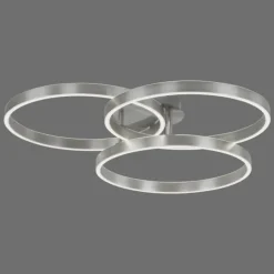 Luminaires Paul Neuhaus Éclairage Led|Plafonnier Paul Neuhaus PAAN LED Acier brossé, 1 lumière, Télécommandes