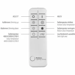 Luminaires Paul Neuhaus Éclairage Led|Plafonnier Paul Neuhaus PAAN LED Acier brossé, 1 lumière, Télécommandes