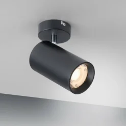 Luminaires Paul Neuhaus Éclairage Led|Plafonnier Paul Neuhaus PURE-TECHNIK LED Noir, 1 lumière