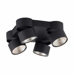 Luminaires Paul Neuhaus Spots Et Projecteurs|Plafonnier Paul Neuhaus PURE-NOLA LED Noir, 4 lumières
