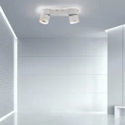 Luminaires Paul Neuhaus Spots Et Projecteurs|Plafonnier Paul Neuhaus PURE-NOLA LED Blanc, 2 lumières