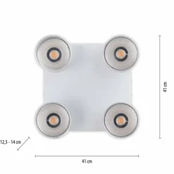 Luminaires Paul Neuhaus Éclairage Led|Plafonnier Paul Neuhaus PURE-NOLA LED Blanc, 4 lumières