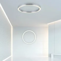 Luminaires Paul Neuhaus Éclairage Led|Plafonnier Paul Neuhaus PURE-LINES LED Argenté, 1 lumière, Télécommandes