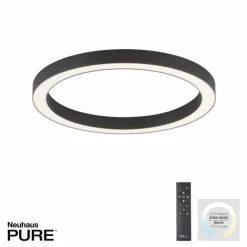 Luminaires Paul Neuhaus Éclairage Led|Plafonnier Paul Neuhaus PURE-LINES LED Anthracite, 1 lumière, Télécommandes
