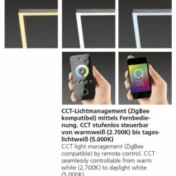 Paul Neuhaus Q-Serie Éclairage Led|Plafonnier Paul Neuhaus Q-Inigo LED Acier inoxydable, 2 lumières, Télécommandes