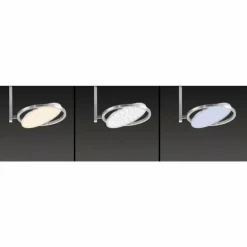 Plafonnier Paul Neuhaus Q-Orbit LED Aluminium, 1 lumière, Télécommandes
