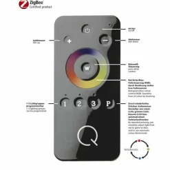 Plafonnier Paul Neuhaus Q-LENNY LED Blanc, 1 lumière, Télécommandes, Changeur de couleurs
