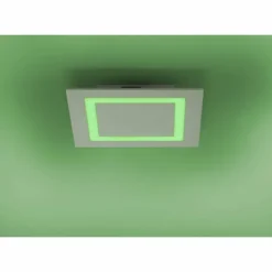 Plafonnier Paul Neuhaus Q-MIRAN LED Aluminium, 1 lumière, Télécommandes, Changeur de couleurs