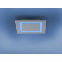 Plafonnier Paul Neuhaus Q-MIRAN LED Aluminium, 1 lumière, Télécommandes, Changeur de couleurs