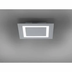 Plafonnier Paul Neuhaus Q-MIRAN LED Aluminium, 1 lumière, Télécommandes, Changeur de couleurs