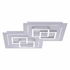 Plafonnier Paul Neuhaus Q-LINEA LED Nickel mat, 8 lumières, Télécommandes
