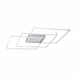Plafonnier Paul Neuhaus Q-INIGO LED Nickel mat, 3 lumières