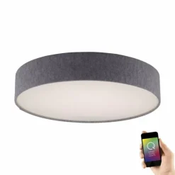 Plafonnier Paul Neuhaus Q-KIARA LED Gris, 1 lumière, Télécommandes