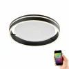 Plafonnier Paul Neuhaus Q-VITO LED Anthracite, 1 lumière, Télécommandes
