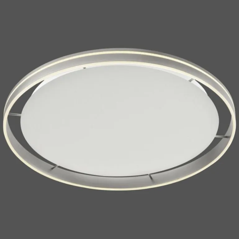 Plafonnier Paul Neuhaus Q-VITO LED Acier inoxydable, 1 lumière, Télécommandes