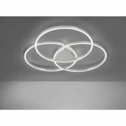 Plafonnier Paul Neuhaus Q-KATE LED Argenté, 3 lumières, Télécommandes