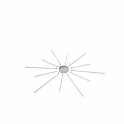Plafonnier Paul Neuhaus Q-SUNSHINE LED Aluminium, 12 lumières, Télécommandes