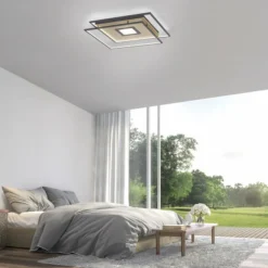 Plafonnier Paul Neuhaus Q-AMIRA LED Noir, 1 lumière, Télécommandes