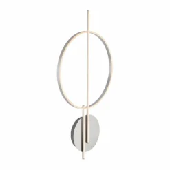 Plafonnier Paul Neuhaus Q-ARKOA LED Acier brossé, 1 lumière, Télécommandes, Changeur de couleurs